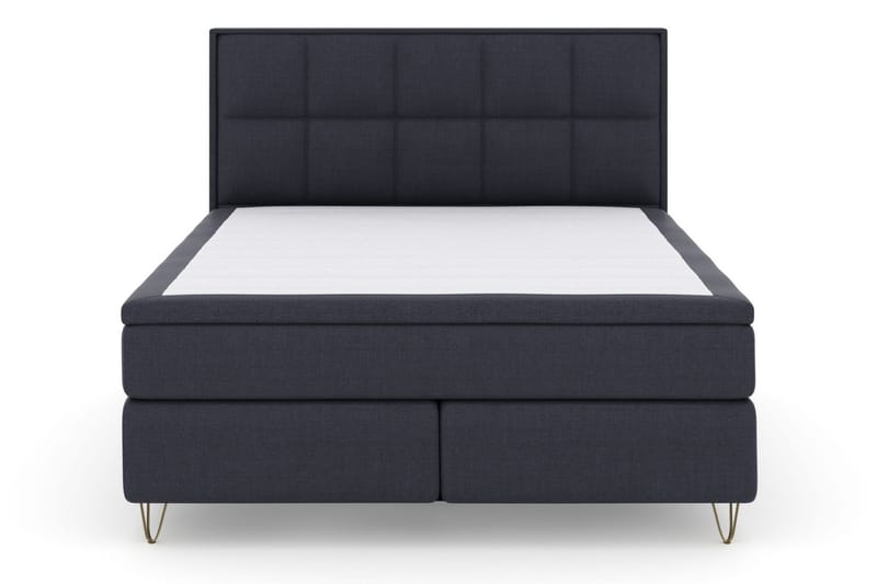 Select No 5 Komplett Sängpaket 180x200 Fast Latex - Blå/Metall V-form - Products - Möbler - Säng - Kontinentalsäng