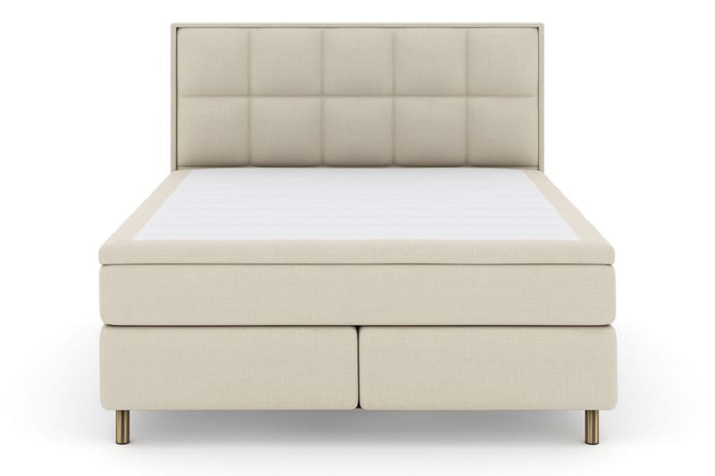 Select No 5 Komplett Sängpaket 210x210 Fast Watergel - Beige/Koppar - Products - Möbler - Säng - Kontinentalsäng