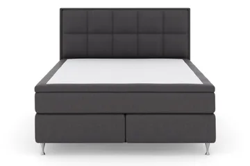Select No 5 Komplett Sängpaket 210x210 Medium Watergel - Mörkgrå/Silver - Products - Möbler - Säng - Kontinentalsäng