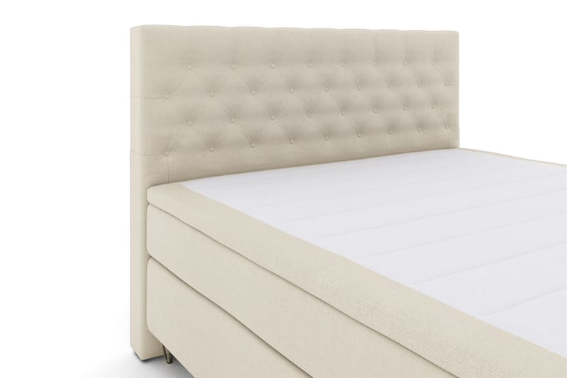 Select No 5 Kontinentalsäng 180x200 Fast Watergel - Beige/Metall V-Form - Products - Möbler - Säng - Kontinentalsäng
