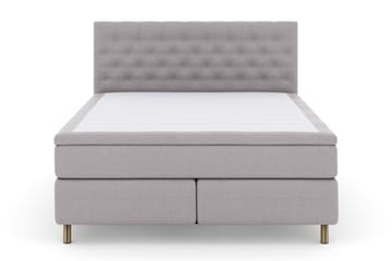 Select No 5 Kontinentalsäng 180x200 Fast Watergel - Ljusgrå/Koppar - Products - Möbler - Säng - Kontinentalsäng