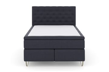 Select No 6 Kontinentalsäng 140x200 Fast/Medium Latex/Memory - Blå/Metall V-Form - Products - Möbler - Säng - Kontinentalsäng