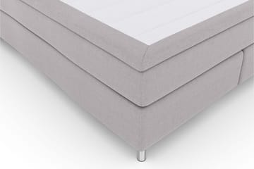 Select No 6 Kontinentalsäng 160x200 Fast/Medium Watergel - Ljusgrå/Metall - Products - Möbler - Säng - Kontinentalsäng