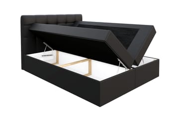 Skaftå Kontinentalsäng 120x200 Svart/Grå/Vit - Svart/Grå/Vit - Products - Möbler - Säng - Säng med förvaring