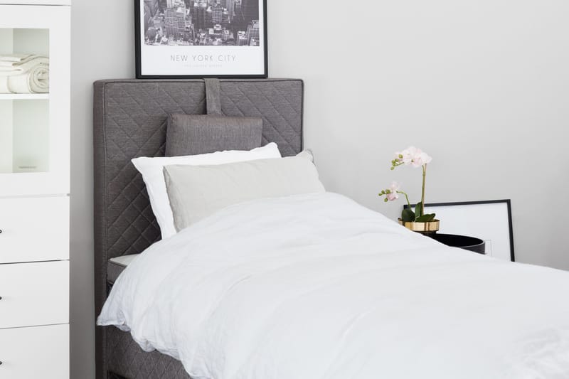 Sundborn Ramsäng 80x200 Medelfast Latex - Grå - Products - Möbler - Säng - Enkelsäng