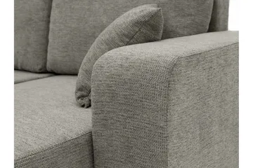 Barile Bäddsoffa Dubbeldivan 4-sits i Plysch - Beige - Products - Möbler - Soffa - Bäddsoffa - U bäddsoffa