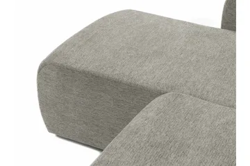 Barile Bäddsoffa med Divan 3-sits i Plysch - Grå - Products - Möbler - Soffa - Bäddsoffa - Bäddsoffa divan