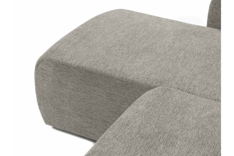 Barile Bäddsoffa med Divan 3-sits i Plysch - Grå - Products - Möbler - Soffa - Bäddsoffa - Bäddsoffa divan