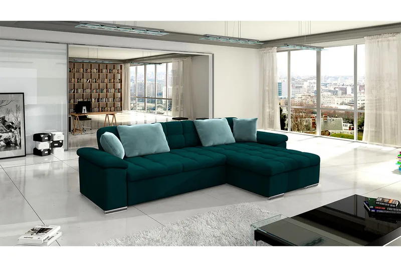 Camior 4-sits Bäddsoffa - Grön - Products - Möbler - Soffa - Bäddsoffa - Bäddsoffa divan