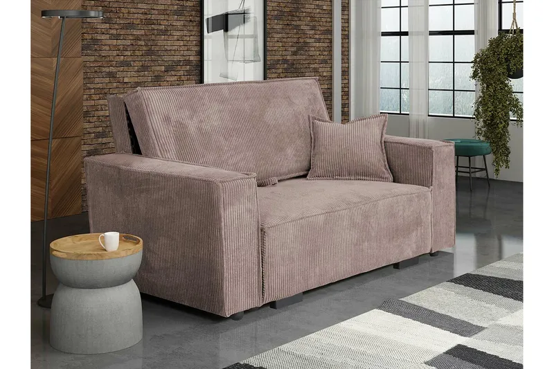 Denegal 2-sits Bäddsoffa Light brown - Products - Möbler - Soffa - Bäddsoffa - 2 sits bäddsoffa