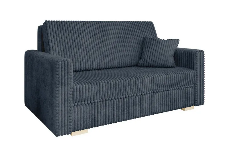 Denegal 2-sits liten bäddsoffa i Sammet, Grå