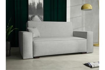 Denegal 2-sits liten bäddsoffa i Tyg - Grå - Products - Möbler - Soffa - Bäddsoffa - 2 sits bäddsoffa