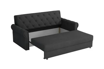 Denegal 2-sits liten bäddsoffa i Plysch - Blå - Products - Möbler - Soffa - Bäddsoffa - 2 sits bäddsoffa