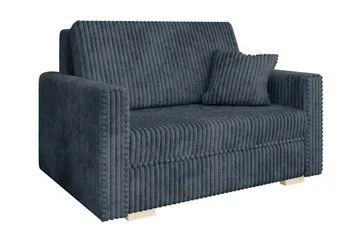 Denegal 2-sits liten bäddsoffa i Plysch - Grå - Products - Möbler - Soffa - Bäddsoffa - Bäddsoffa längsbäddad