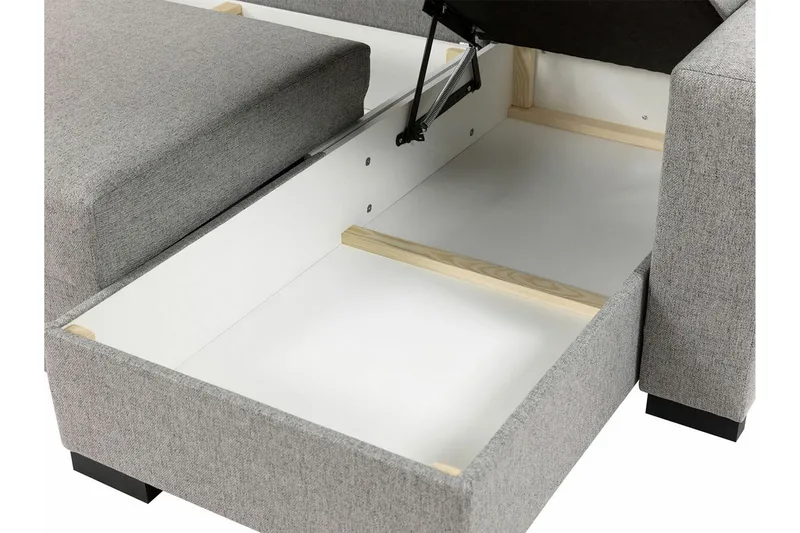 Denegal 3-sits Hörnbäddsoffa - Cream - Products - Möbler - Soffa - Bäddsoffa - Hörnbäddsoffa