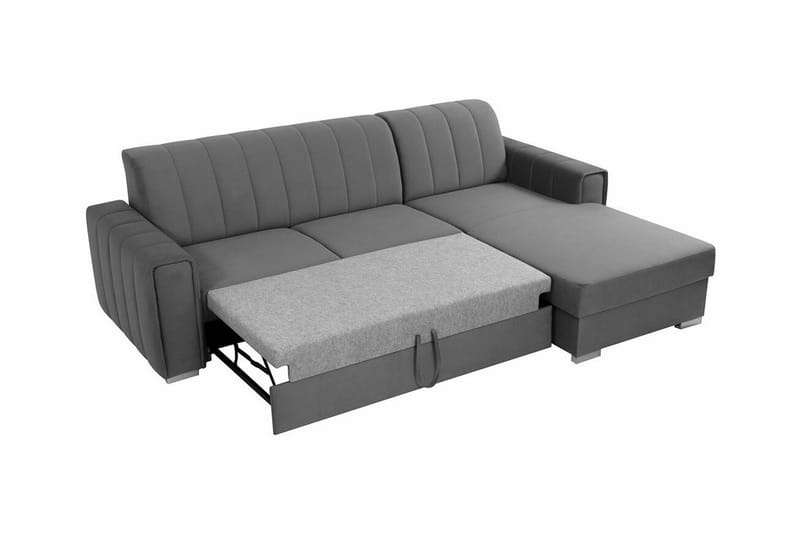 Denegal 3-sits Hörnbäddsoffa Dark grey - Products - Möbler - Soffa - Bäddsoffa - Hörnbäddsoffa