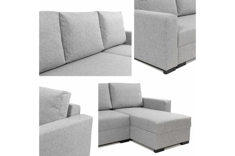 Denegal 3-sits Hörnbäddsoffa - Grön - Products - Möbler - Soffa - Bäddsoffa - Hörnbäddsoffa