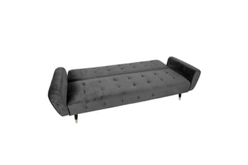 Falun Bäddsoffa 214x83 cm Grå Sammet - Products - Möbler - Soffa - Bäddsoffa - 3 sits bäddsoffa