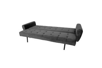 Falun Bäddsoffa 214x83 cm Grå Sammet - Products - Möbler - Soffa - Bäddsoffa - 3 sits bäddsoffa