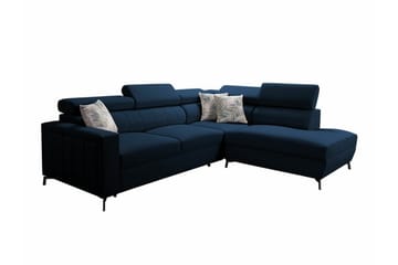 Galbally 3-sits Hörnbäddsoffa Dark blue - Products - Möbler - Soffa - Bäddsoffa - Hörnbäddsoffa