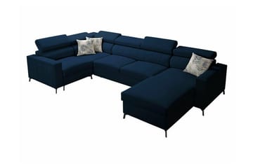 Galbally 5-sits Hörnbäddsoffa Dark blue - Products - Möbler - Soffa - Bäddsoffa - Hörnbäddsoffa