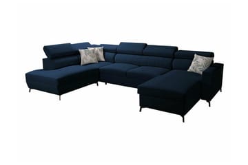 Galbally 5-sits Hörnbäddsoffa Dark blue - Products - Möbler - Soffa - Bäddsoffa - Hörnbäddsoffa