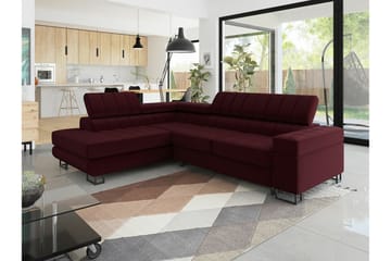 Kintore 3-sits Hörnbäddsoffa Dark red - Products - Möbler - Soffa - Bäddsoffa - Hörnbäddsoffa