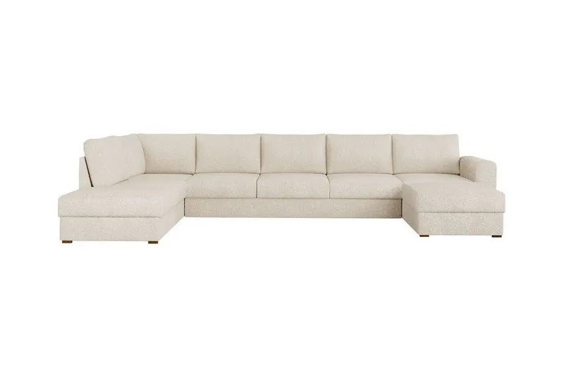 Kintore 6-sits Hörnbäddsoffa Beige/Light beige - Products - Möbler - Soffa - Bäddsoffa - Bäddsoffa divan