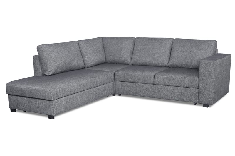 Leo Bäddsoffa 3-sits med Schäslong Vänster - Mellangrå - Products - Möbler - Soffa - Bäddsoffa - Bäddsoffa divan