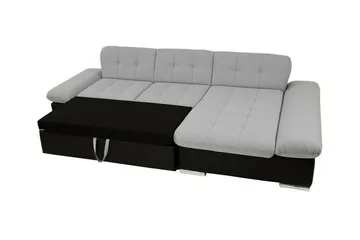 Lomux 3-sits Hörnbäddsoffa Ljusgrå - Products - Möbler - Soffa - Bäddsoffa - Hörnbäddsoffa