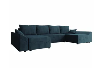 Midfeld 4-sits Hörnbäddsoffa Dark blue - Products - Möbler - Soffa - Bäddsoffa - Hörnbäddsoffa