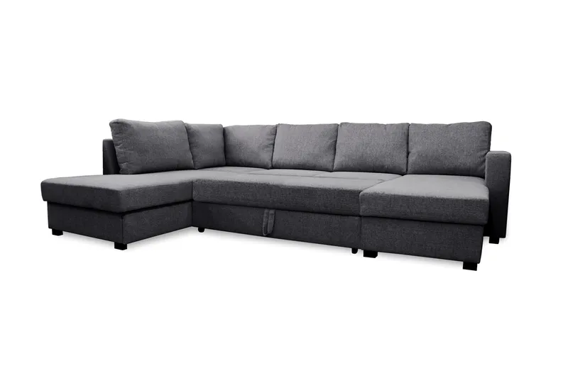 Paris U-Bäddsoffa Vänster - Mörkgrå - Products - Möbler - Soffa - Bäddsoffa - Bäddsoffa divan