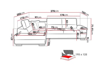 Reginia 3-sits Hörnbäddsoffa - Products - Möbler - Soffa - Bäddsoffa - Hörnbäddsoffa