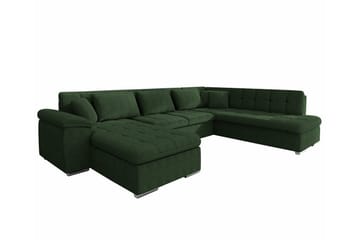 Sakri 5-sits Hörnbäddsoffa Dark green - Products - Möbler - Soffa - Bäddsoffa - Bäddsoffa divan
