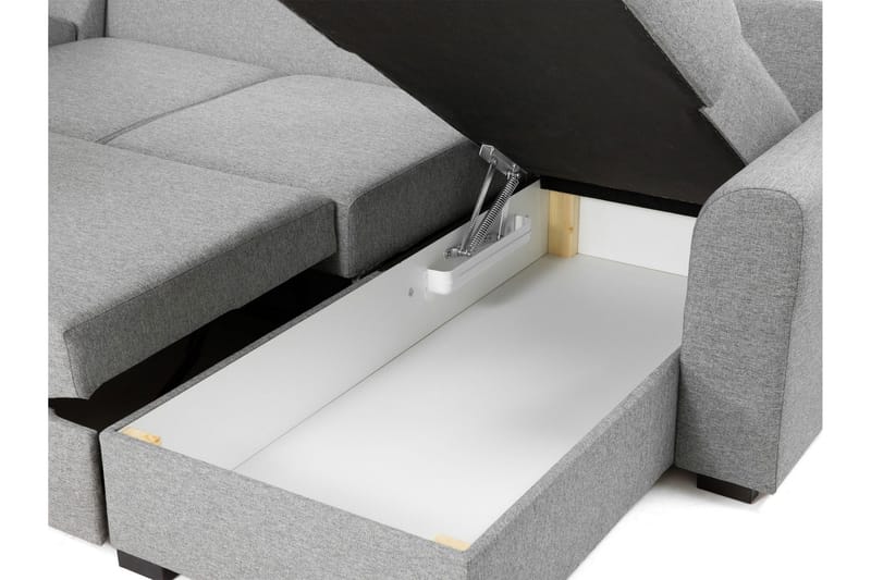 Taberk Bäddsoffa med Divan och Schäslong 5-sits i Bouclé - Rosa - Products - Möbler - Soffa - Bäddsoffa - Bäddsoffa divan