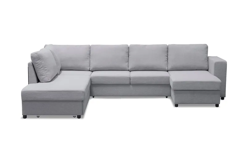 Verona U-Bäddsoffa Vänster, Ljusgrå