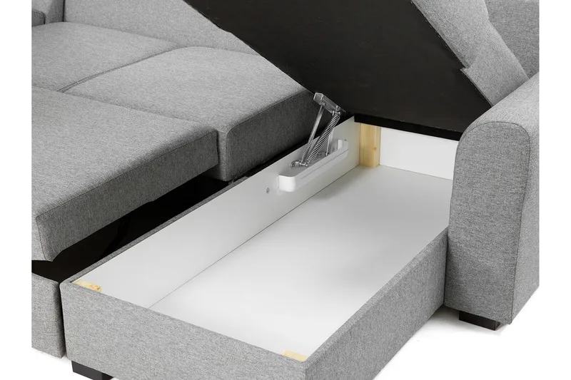 Wilma 6-sits Bäddsoffa - Svart - Products - Möbler - Soffa - Bäddsoffa - Bäddsoffa divan