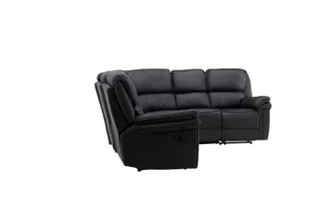 Saranda Reclinersoffa - Svart - Products - Möbler - Soffa - Biosoffa & reclinersoffa - 4 sits biosoffa & reclinersoffa