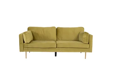 Boom Sammetssoffa 3-sits - Grön - Products - Möbler - Soffa - 3 sits soffa