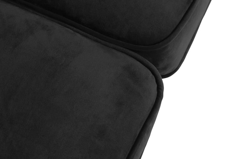 Chesterfield Lyx 2-sits Liten sammetssoffa - Djup soffa 160 cm bred - Svart - Products - Möbler - Soffa - Sammetssoffa