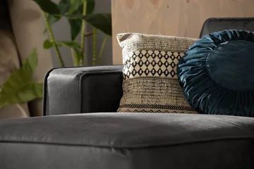 Akron 2-sits Soffa med Divan Vänster Bondedläder - Mörkgrå - Products - Möbler - Soffa - Divansoffa & schäslongsoffa - 2 sits soffa med divan