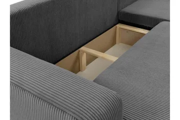 Barile Soffa med Divan 3-sits - Mörkgrå - Products - Möbler - Soffa - Divansoffa & schäslongsoffa - 3 sits soffa med divan