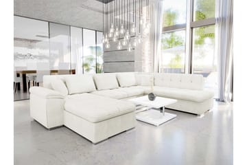 Dynir Soffa med Divan och Schäslong 4-sits - Vit - Products - Möbler - Soffa - Divansoffa & schäslongsoffa - 4 sits soffa med divan