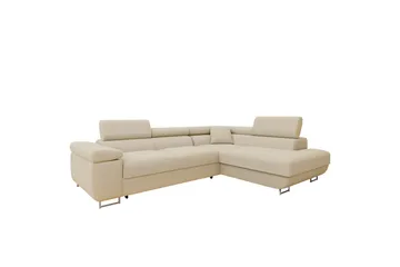 Gabina Soffa med Schäslong 3-sits, Beige