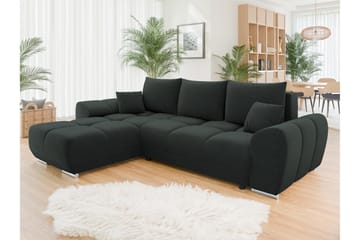 Simerly Soffa med Divan 3-sits - Svart - Products - Möbler - Soffa - Divansoffa & schäslongsoffa - 3 sits soffa med divan