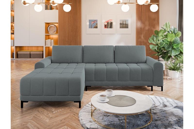 Vilshult Soffa med Divan 3-sits - Grå - Products - Möbler - Soffa - Divansoffa & schäslongsoffa - 3 sits soffa med divan