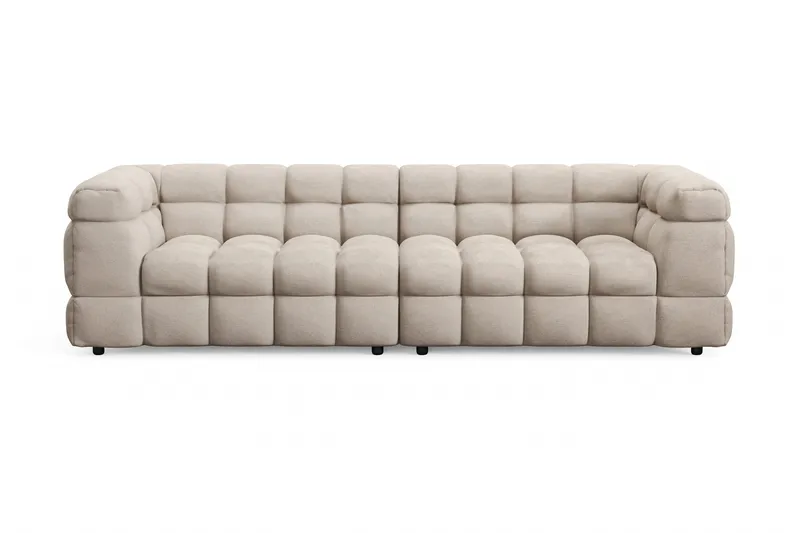 Elise 4-sits Bubblig Soffa, Beige