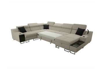 Galbally 5-sits Hörnsoffa Dark blue - Products - Möbler - Soffa - Sammetssoffa