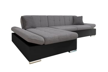 Kintore 3-sits Hörnsoffa Grey/Black - Products - Möbler - Soffa - Skinnsoffa
