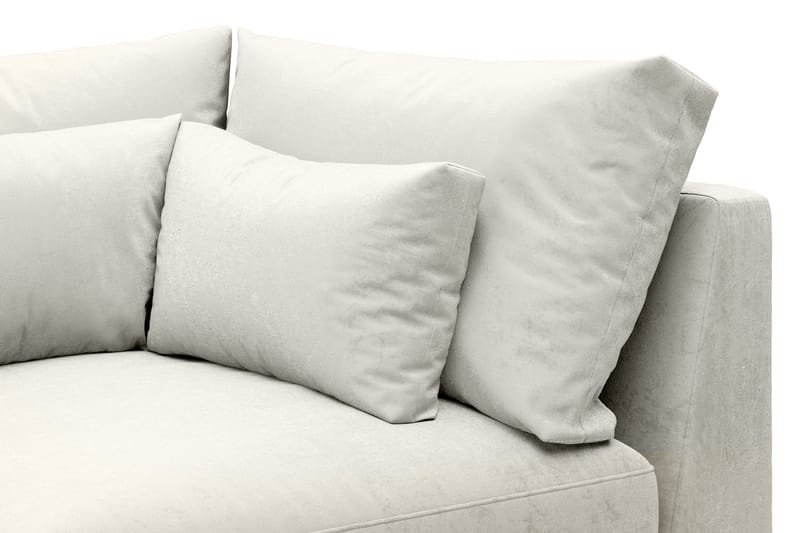 Dubai Hörnmodul Sammet - Vit - Products - Möbler - Soffa - Modulsoffa - Hörnmodul